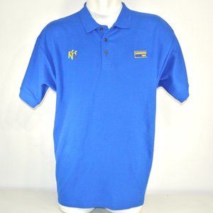 BLOCKBUSTER VIDEO Nintendo 64 Vintage Employee Uniform Polo Shirt Blue S Small